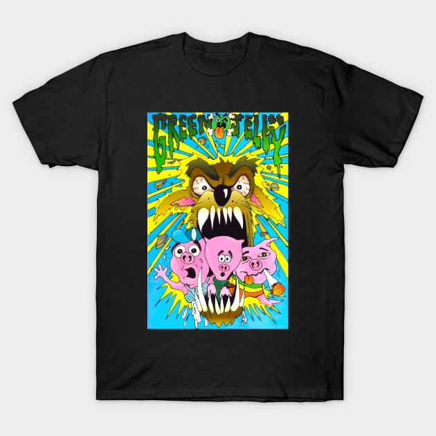 Three Little Pigs - Green Jelly T-Shirt by media319